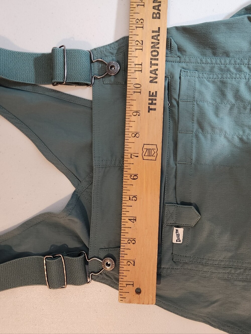 Duluth Trading Co Green Women's Gardening Heritage Overalls XL 33" Utility - Picture 6 of 11